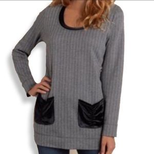 Soft Surroundings herringbone pattern tunic
